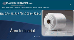 Desktop Screenshot of plasticoscontinental.com